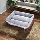 Floofi Pet Bed Square XL Size (Coffee) - NuSea