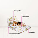 Floofi Pet Bed With Pillow and Quilt Bear (M) - NuSea