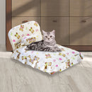 Floofi Pet Bed With Pillow and Quilt Bear (M) - NuSea