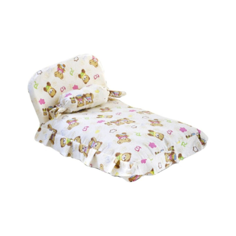 Floofi Pet Bed With Pillow and Quilt Bear (M) - NuSea