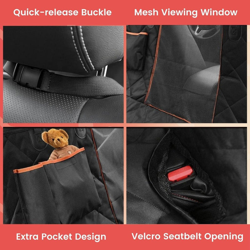 Floofi Pet Car Back Seat Cover Waterproof Safety - NuSea