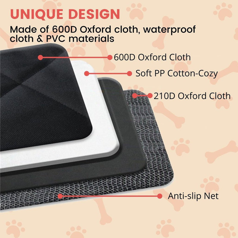 Floofi Pet Car Back Seat Cover Waterproof Safety - NuSea