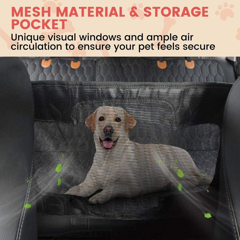 Floofi Pet Car Back Seat Cover Waterproof Safety - NuSea