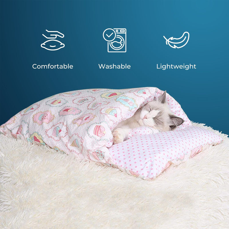 Floofi Pet Sleeping Bag (L size Fortune Cat) - NuSea