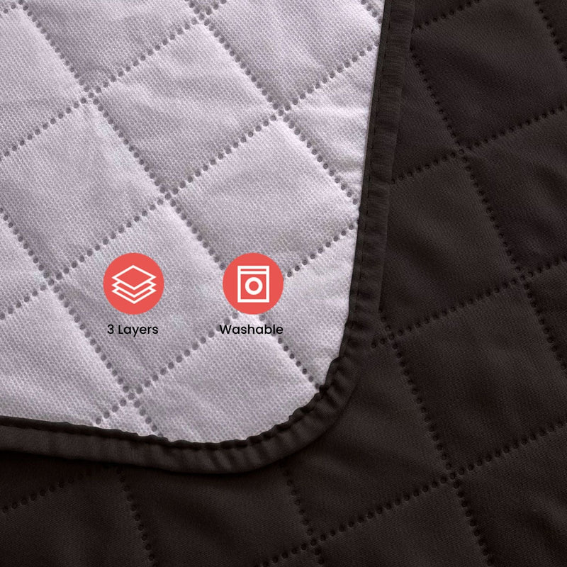 FLOOFI Pet Sofa Cover 1 Seat (Black) - NuSea