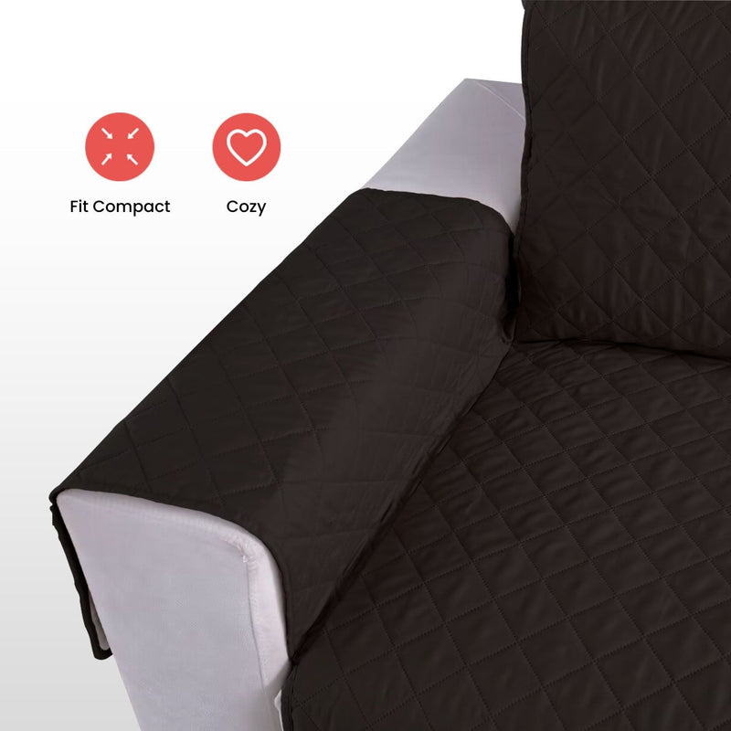 FLOOFI Pet Sofa Cover 3 Seat (Black) - NuSea