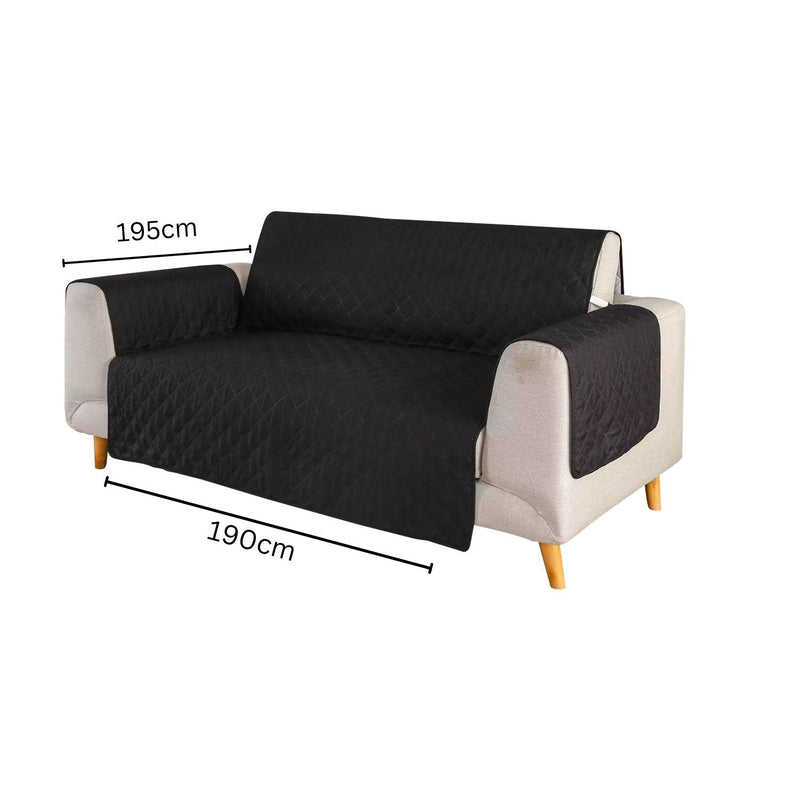 FLOOFI Pet Sofa Cover 3 Seat (Black) - NuSea