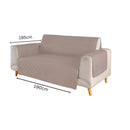 FLOOFI Pet Sofa Cover 3 Seat (Khaki) - NuSea