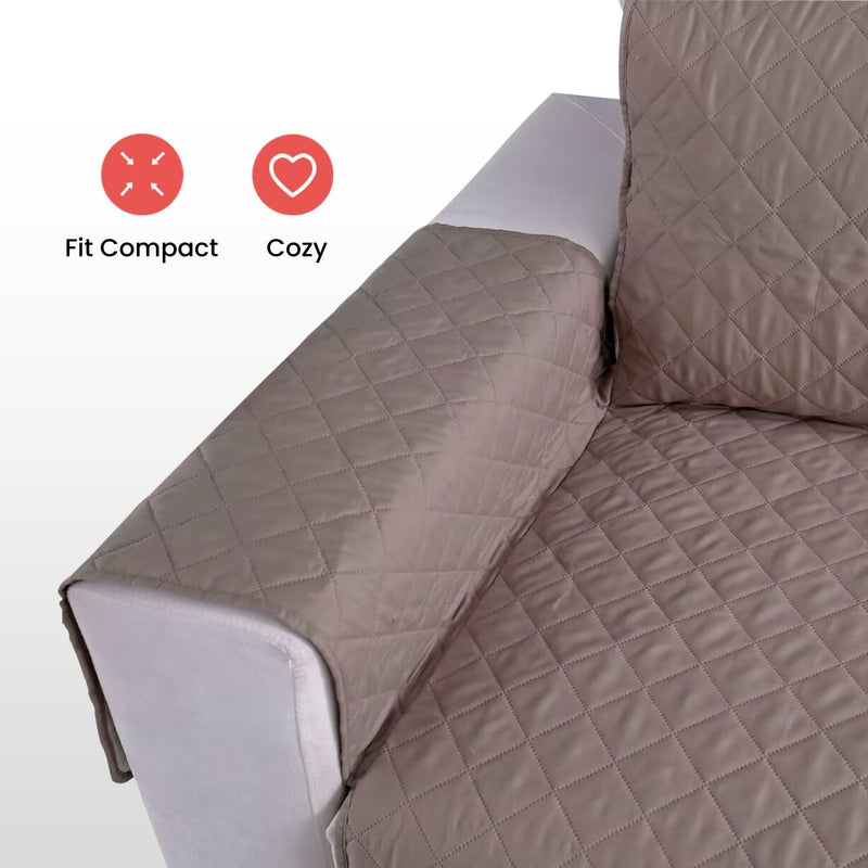FLOOFI Pet Sofa Cover 3 Seat (Khaki) - NuSea