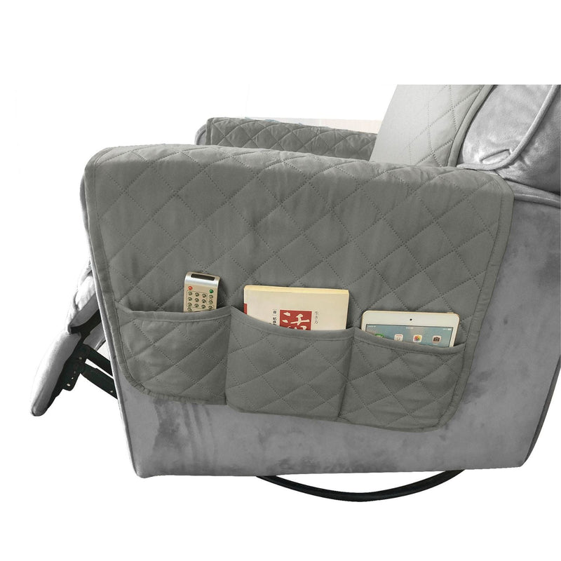 FLOOFI Pet Sofa Cover Recliner Chair L Size with Pocket (Light Grey) - NuSea