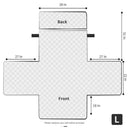 FLOOFI Pet Sofa Cover Recliner Chair L Size with Pocket (Light Grey) - NuSea