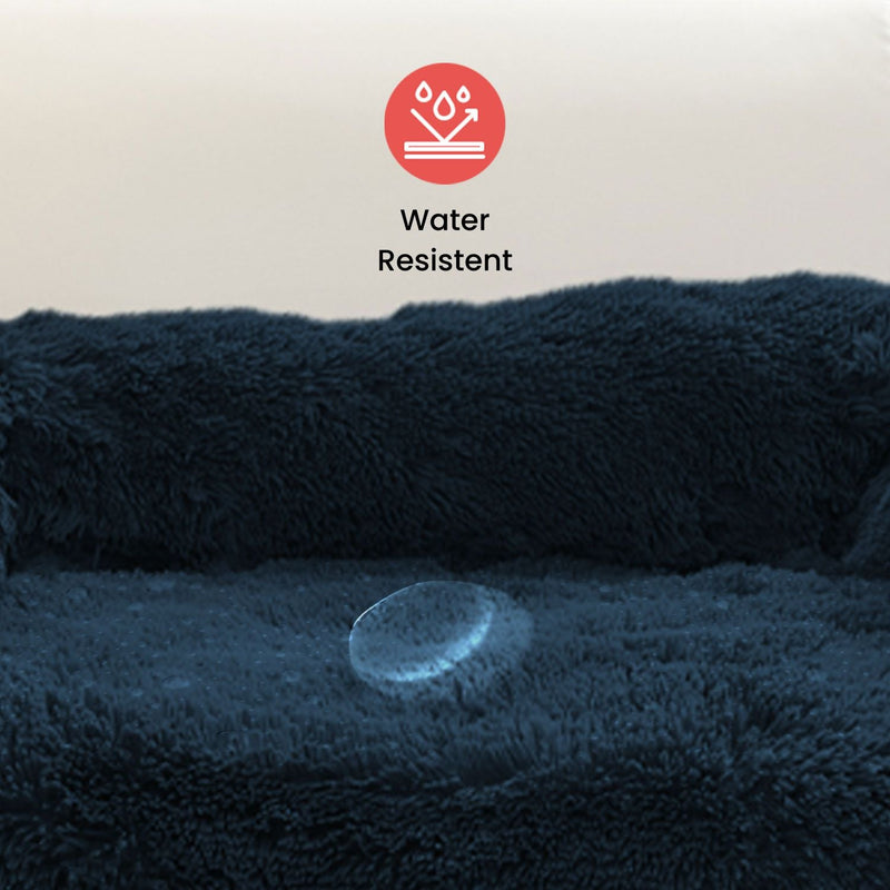 Floofi Pet Sofa Cover Soft with Bolster L Size (Dark Blue) - NuSea