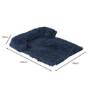 Floofi Pet Sofa Cover Soft with Bolster L Size (Dark Blue) - NuSea
