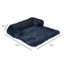 Floofi Pet Sofa Cover Soft with Bolster S Size (Dark Blue) - NuSea