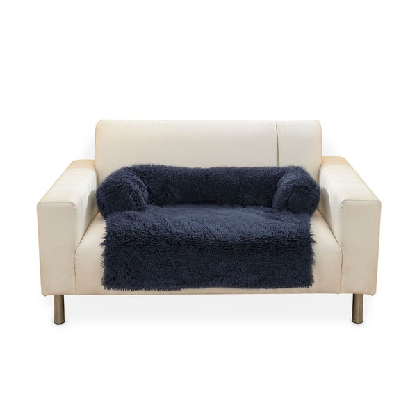 Floofi Pet Sofa Cover Soft with Bolster S Size (Dark Blue) - NuSea