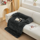 Floofi Pet Sofa Cover Soft with Bolster XL Size (Grey) - NuSea