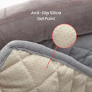 FLOOFI Pet Sofa Cover with Bolster L Size (Light Grey) - NuSea