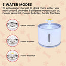 Floofi Pet Water Fountain 2.4L with Stainless Steel - NuSea