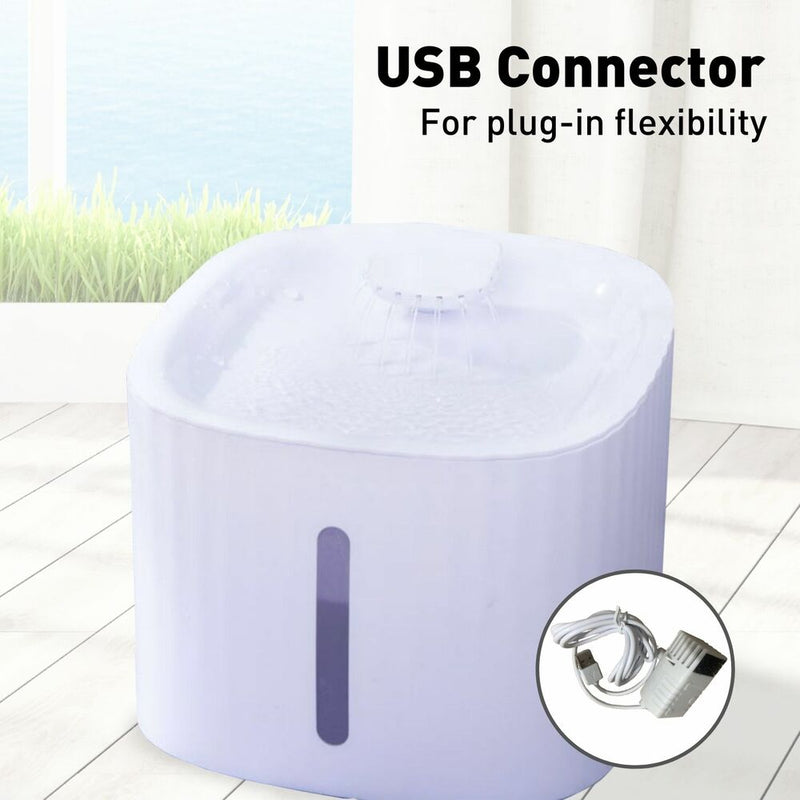 Floofi Pet Water Fountain Dispenser LED USB 3L - NuSea