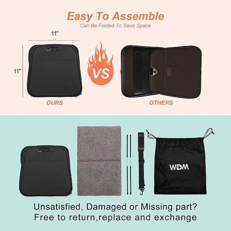 Floofi Portable Pet Carrier - L Size (Black) - NuSea