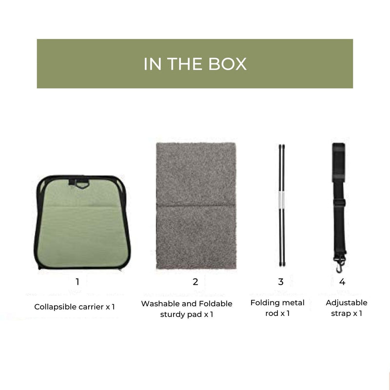 Floofi Portable Pet Carrier - L Size (Green) - NuSea