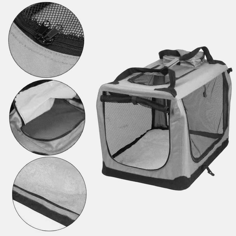FLOOFI Portable Pet Carrier - Model 1 - XL Size (Grey) - NuSea