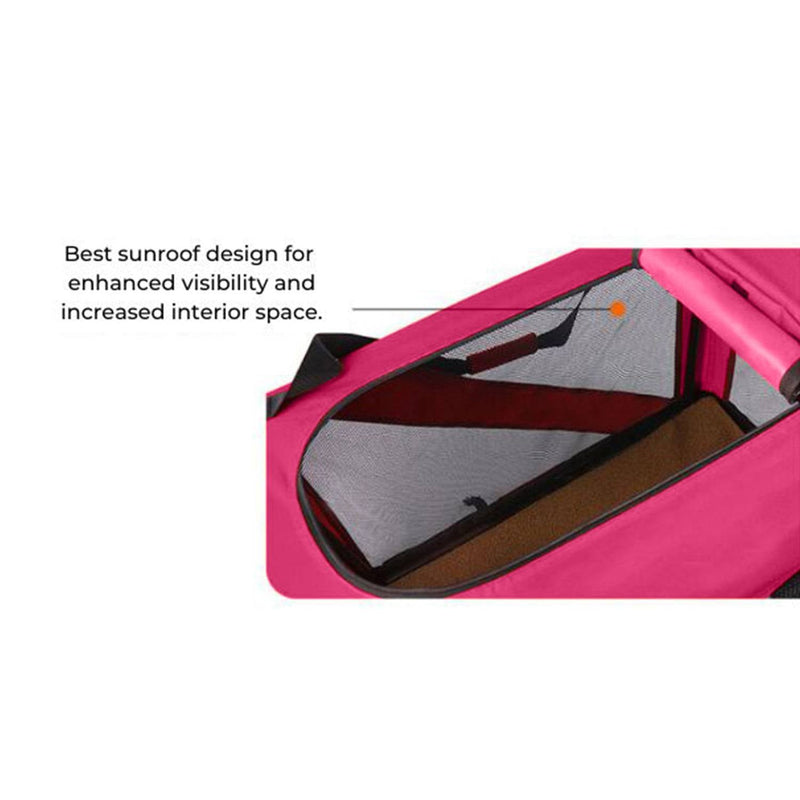 FLOOFI Portable Pet Carrier - Model 1 - XL Size (Pink) - NuSea