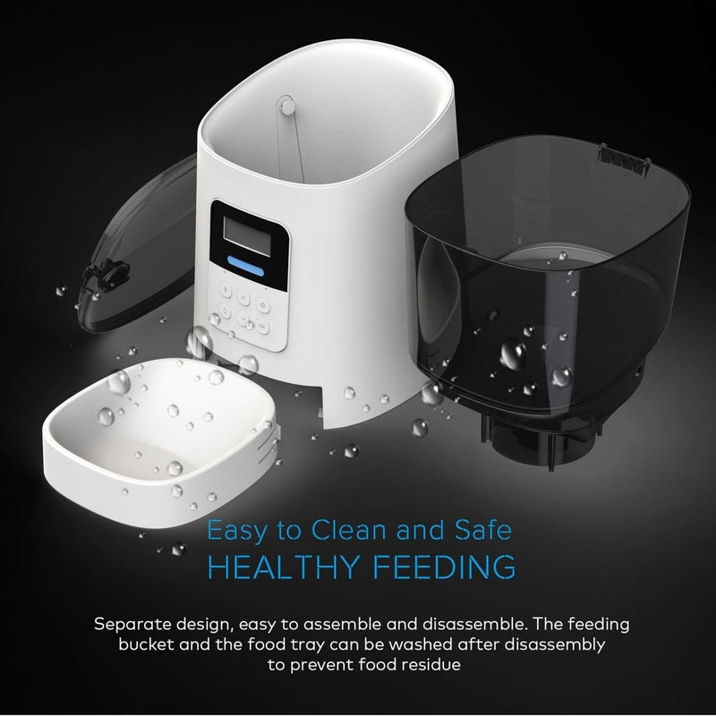 Floofi Smart Pet Feeder with Camera - White - NuSea