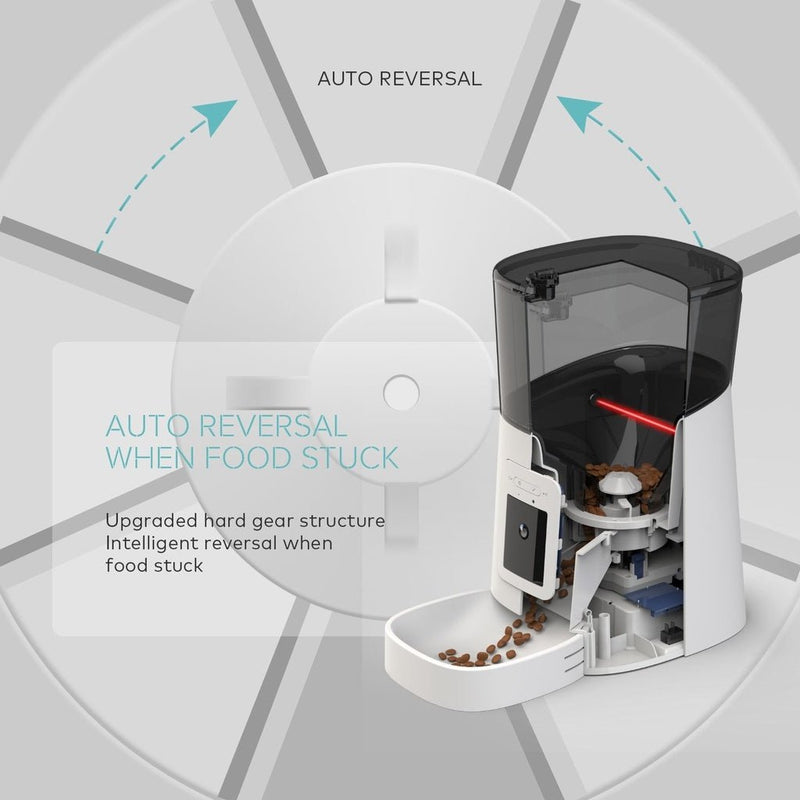 Floofi Smart Pet Feeder with Camera - White - NuSea