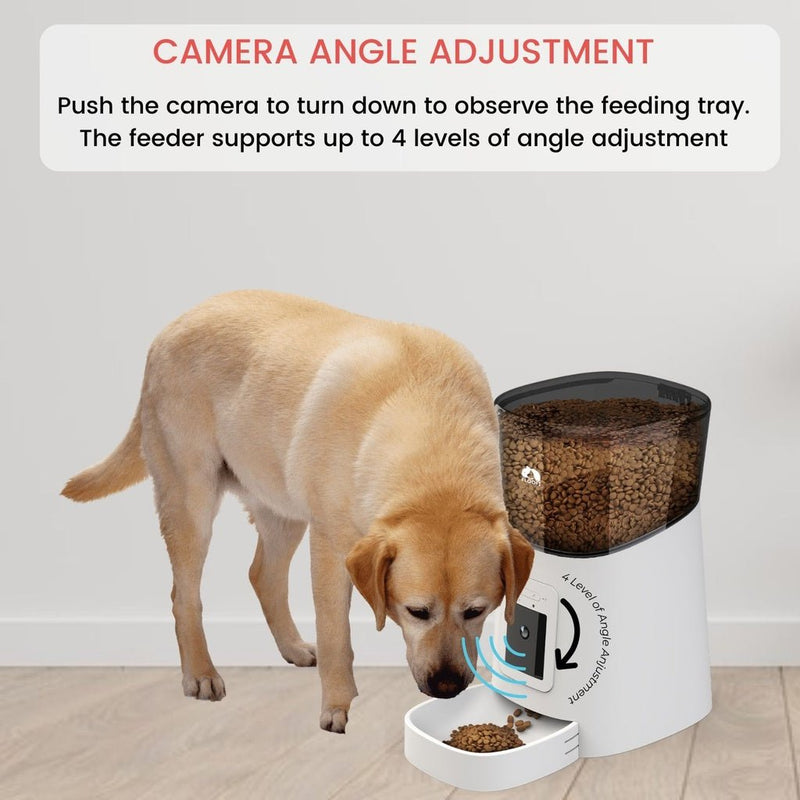 Floofi Smart Pet Feeder with Camera - White - NuSea