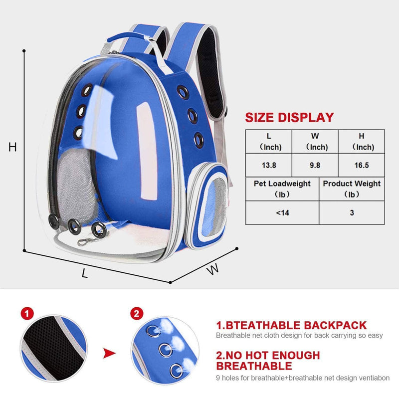 Floofi Space Capsule Backpack - Model 1 (Blue) - NuSea