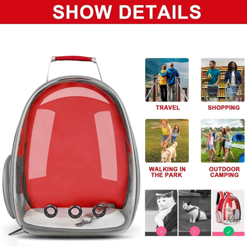 Floofi Space Capsule Backpack - Model 1 (Red) - NuSea