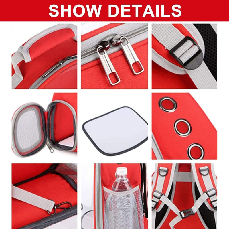 Floofi Space Capsule Backpack - Model 1 (Red) - NuSea