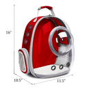 Floofi Space Capsule Backpack - Model 2 (Red) - NuSea