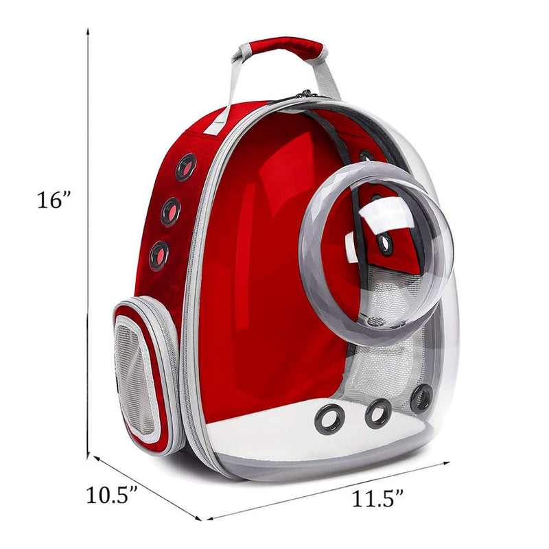 Floofi Space Capsule Backpack - Model 2 (Red) - NuSea