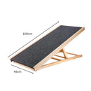 FLOOFI Wooden Adjustable Pet Ramp (100x45x9.5cm) - NuSea