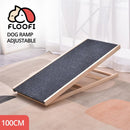 FLOOFI Wooden Adjustable Pet Ramp (100x45x9.5cm) - NuSea