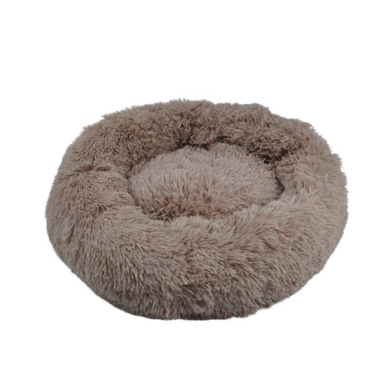 FLOOFI XL 100CM Round Pet Bed (Brown) - NuSea