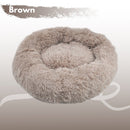 FLOOFI XL 100CM Round Pet Bed (Brown) - NuSea
