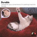 FLOOFI XL 100CM Round Pet Bed (Dark Grey) - NuSea