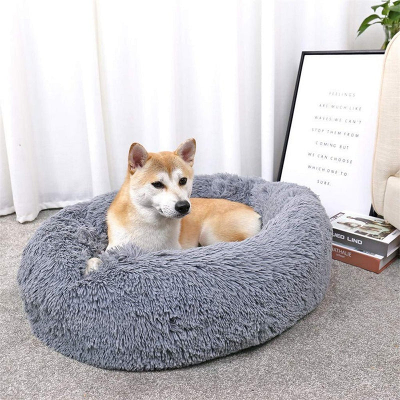 FLOOFI XL 100CM Round Pet Bed (Dark Grey) - NuSea