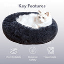 FLOOFI XL 100CM Round Pet Bed (Light Grey) - NuSea