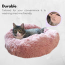 FLOOFI XL 100CM Round Pet Bed (Pink) - NuSea