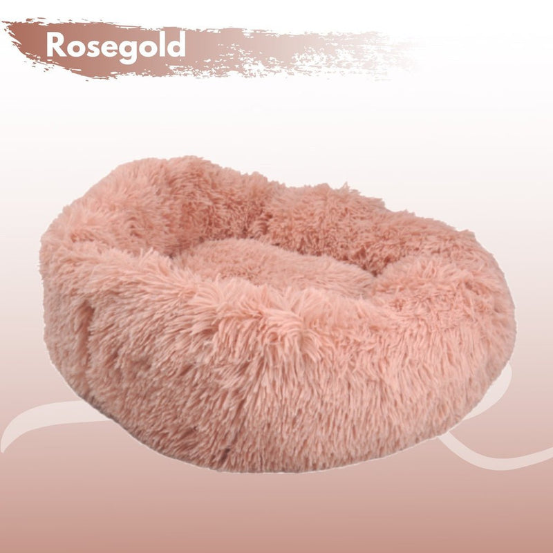 FLOOFI XL 100CM Round Pet Bed (Pink) - NuSea