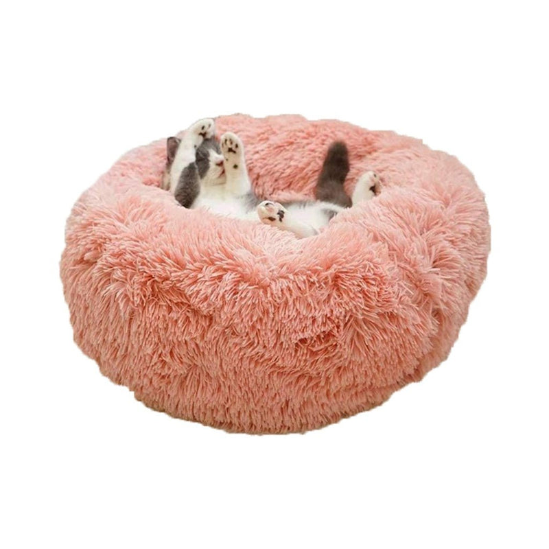 FLOOFI XL 100CM Round Pet Bed (Pink) - NuSea