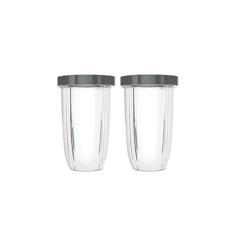 For Nutribullet 2 Tall Cups + 2 Stay Fresh Lid For All Nutri 600 and 900 Models - NuSea