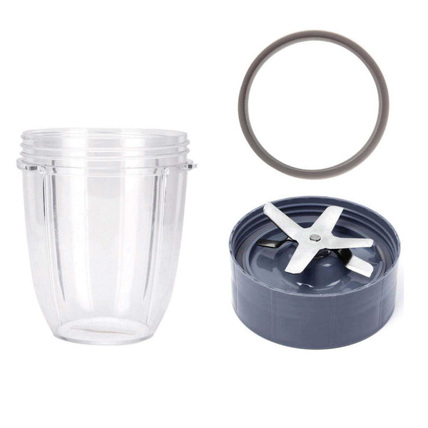 For Nutribullet Short Cup + Extractor Blade + Grey Seal - For 900 and 600 Models - NuSea