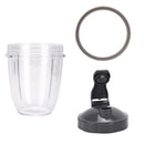 For Nutribullet Short Cup + Fliptop Lid + Grey Seal - For All 900 and 600 Models - NuSea