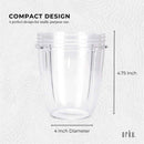 For Nutribullet Small Short Little 18 Oz Cup - For 600W + 900W Model Replacement - NuSea