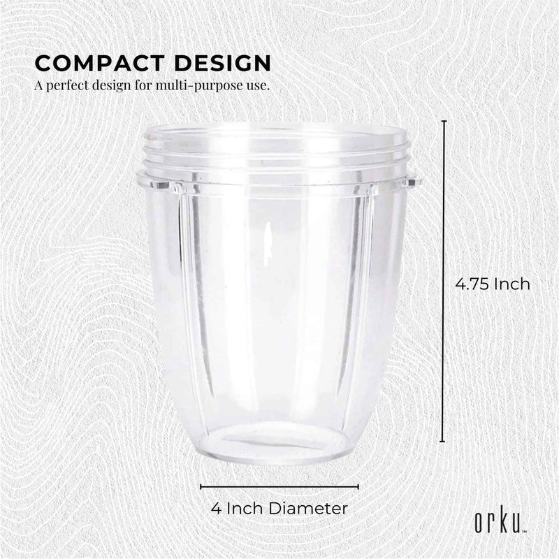 For Nutribullet Small Short Little 18 Oz Cup - For 600W + 900W Model Replacement - NuSea